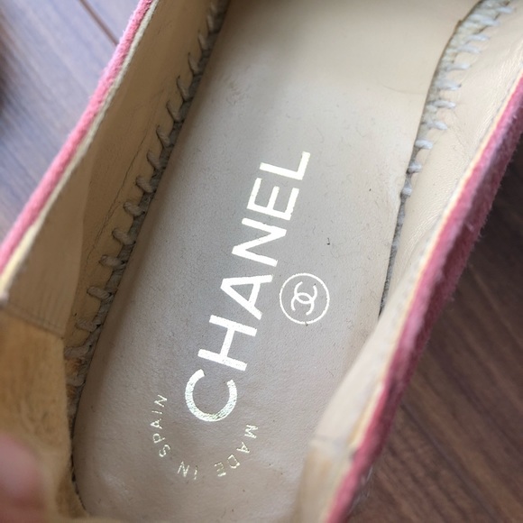 Chanel Espadrille Suede W Pearls - Picture 8 of 9